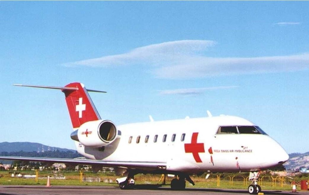 Air ambulance medical team